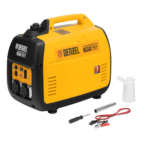 Генератор инверторный GT-2200iS, 2.2 кВт, 230 В, бак 4 л, закрытый корпус, ручной старт Denzel по ценам производителя в Санкт-Петербурге с доставкой по всей России