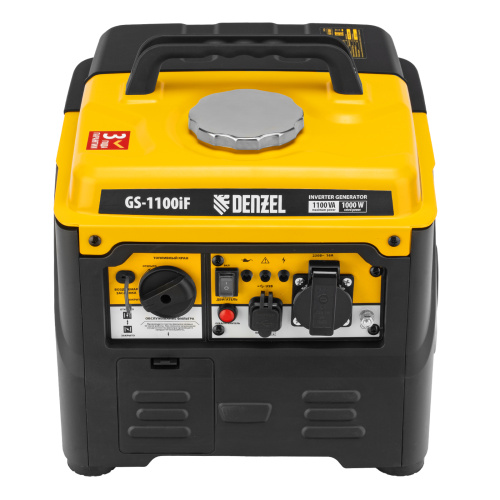 Генератор инверторный GS-1100iF, 1,1 кВт, 230 В, ручной старт DENZEL по ценам производителя в Санкт-Петербурге с доставкой по всей России