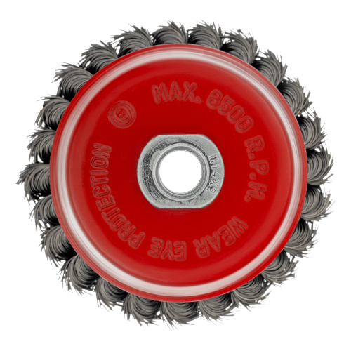 Щетка для УШМ, 100 мм, М14, "чашка", крученая проволока 0.5 мм Matrix по ценам производителя в Санкт-Петербурге с доставкой по всей России