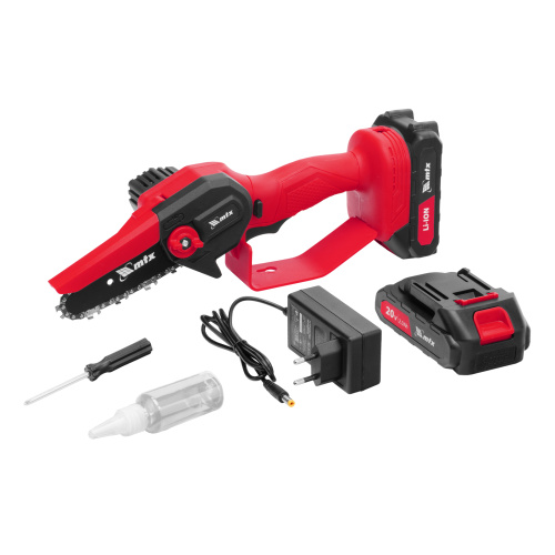 Цепная мини-пила аккумуляторная, MCS-100, шина 100 мм, Li-Ion, 20 В MTX по ценам производителя в Санкт-Петербурге с доставкой по всей России