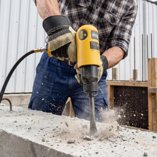 Пневматический молоток НР4500 + набор насадок, 113 л/мин, 4500 уд/мин Denzel по ценам производителя в Санкт-Петербурге с доставкой по всей России