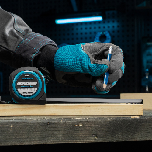 Рулетка Komfortabel 5 м х 25 мм,обрезиненный корпус Gross по ценам производителя в Санкт-Петербурге с доставкой по всей России