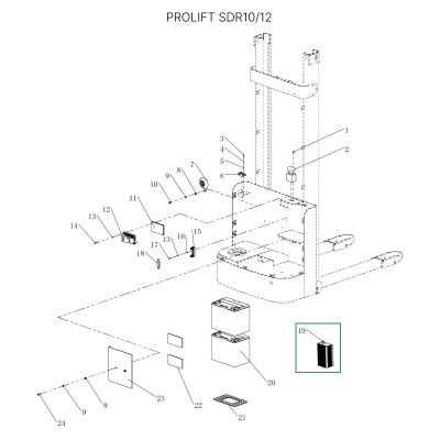 Зарядное устройство для штабелеров SDR 1-1,2 т, SDR1635, для тележек SD15 купить в Москве с доставкой по всей России | ProtosMarket.ru
