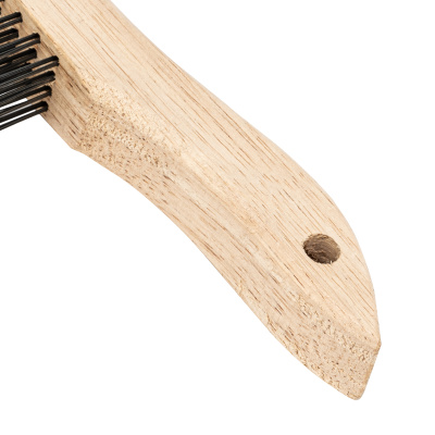 Щетка зачистная четырехрядная, закаленная прямая проволока с деревянной ручкой Сибртех по ценам производителя в Санкт-Петербурге с доставкой по всей России