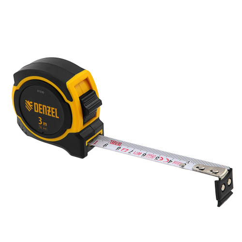 Рулетка 3м х 16мм, двухкомп. корпус, магнитный обрезиненный зацеп Denzel по ценам производителя в Санкт-Петербурге с доставкой по всей России