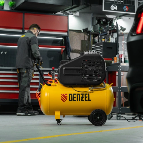 Компрессор воздушный рем. привод BCI 2200/100, 2,2 кВт, 100 литров, 420 л/мин Denzel по ценам производителя в Санкт-Петербурге с доставкой по всей России