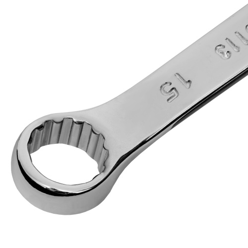 Ключ комбинированный, 15 мм, CrV, полированный хром Matrix по ценам производителя в Санкт-Петербурге с доставкой по всей России