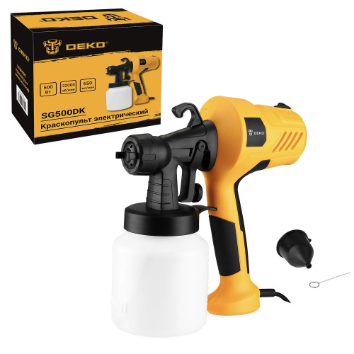 Краскопульт электрический DEKO SG500DK, 800 мл, 500Вт по ценам производителя в Санкт-Петербурге с доставкой по всей России