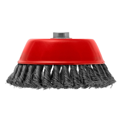 Щетка для УШМ, 150 мм, М14, "чашка", крученая проволока 0.35 мм Matrix купить в Москве с доставкой по всей России | ProtosMarket.ru