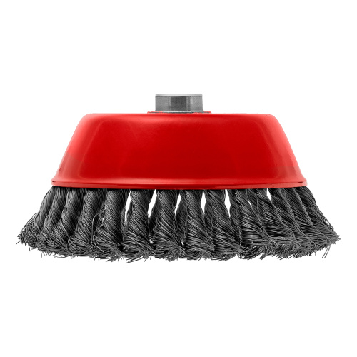 Щетка для УШМ, 150 мм, М14, "чашка", крученая проволока 0.35 мм Matrix купить в Москве с доставкой по всей России | ProtosMarket.ru