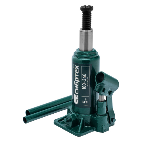 Домкрат гидравлический бутылочный, 5 т, 180-340 мм Сибртех по ценам производителя в Санкт-Петербурге с доставкой по всей России