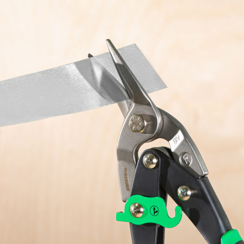 Ножницы по металлу "Piranha", 250 мм, прямой и правый рез, сталь СrMo, двухкомпонентные рукоятки Gross купить в Москве с доставкой по всей России | ProtosMarket.ru