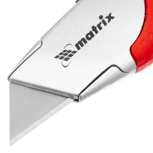 Нож, 19 мм, выдвижное трапециевидное лезвие, эргономичная двухкомпонентная рукоятка Matrix купить в Москве с доставкой по всей России | ProtosMarket.ru