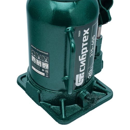 Домкрат гидравлический бутылочный, 20 т, 215-405 мм Сибртех по ценам производителя в Санкт-Петербурге с доставкой по всей России