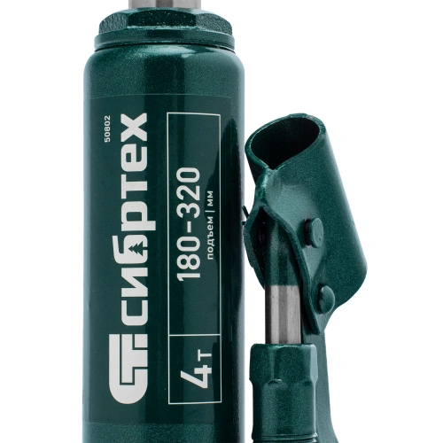 Домкрат гидравлический бутылочный, 4 т, 180-320 мм Сибртех по ценам производителя в Санкт-Петербурге с доставкой по всей России