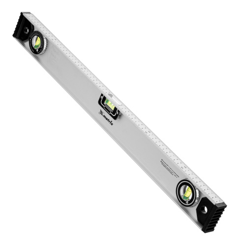 Уровень алюминиевый "Рельс", 600 мм, 3 глазка (1 поворотный) Matrix по ценам производителя в Санкт-Петербурге с доставкой по всей России