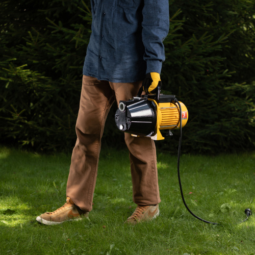 Садовый поверхностный насос GP1100C, 1100 Вт, 4500 л/ч, подъем 46 м, чугун Denzel по ценам производителя в Санкт-Петербурге с доставкой по всей России