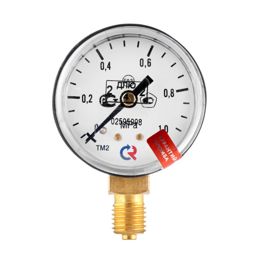 Манометр с поверкой 1,0 МПа, углекислый газ по ценам производителя в Санкт-Петербурге с доставкой по всей России