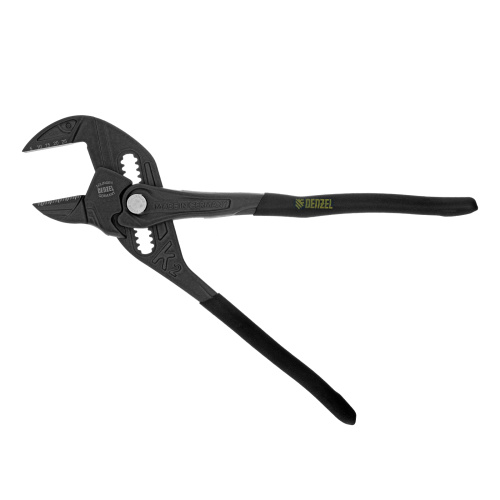 Клещи переставные, кнопочный механизм, обливные рукоятки, сантехнические, 250 мм Denzel купить в Москве с доставкой по всей России | ProtosMarket.ru