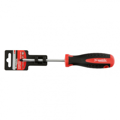 Отвертка Profi, SL6.5 х 100 мм, S2, двухкомпонентная рукоятка Matrix по ценам производителя в Санкт-Петербурге с доставкой по всей России