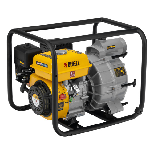 Мотопомпа бензиновая для грязной воды PX-80D7, 7 л.с., 3", 1300 л/мин, глуб 8 м,напор 30 м Denzel по ценам производителя в Санкт-Петербурге с доставкой по всей России