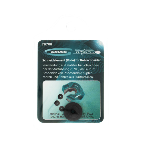 Режущий элемент, ролик трубореза для артиколов 78705, 78706, 4.5 х 3 х 16 мм, для резки труб из цветных металлов Gross по ценам производителя в Санкт-Петербурге с доставкой по всей России