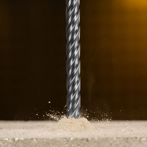 Бур по бетону, цельная крестовая пластина, 12x265 мм, SDS PLUS Denzel по ценам производителя в Санкт-Петербурге с доставкой по всей России