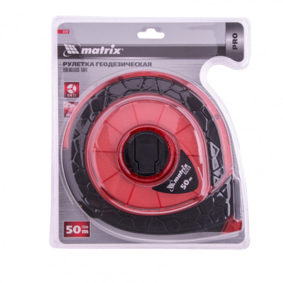 Рулетка геодезическая 50 м х 15 мм, закрытый корпус, фибергласовая лента, двусторонняя шкала, Pro Matrix купить в Москве с доставкой по всей России | ProtosMarket.ru