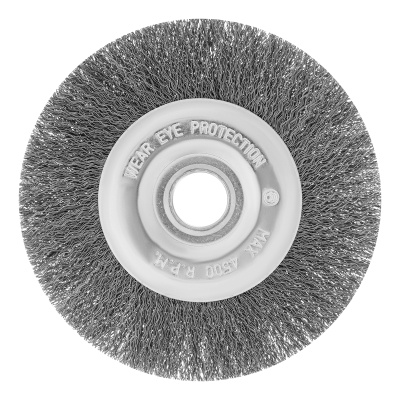 Щетка для УШМ, 150 мм, посадка 22.2 мм, плоская, витая проволока Сибртех по ценам производителя в Санкт-Петербурге с доставкой по всей России