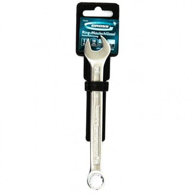 Ключ комбинированный 12 мм, CrV, холодный штамп Gross по ценам производителя в Санкт-Петербурге с доставкой по всей России
