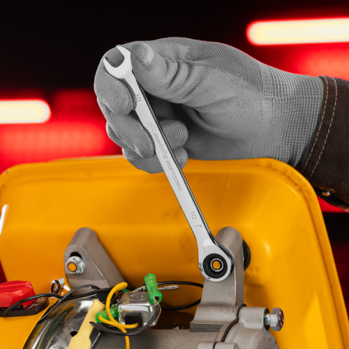 Ключ комбинированный трещоточный, 10 мм, CrV, зеркальный хром Matrix Professional купить в Москве с доставкой по всей России | ProtosMarket.ru