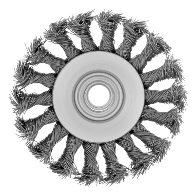 Щетка для УШМ, 100 мм, М14, "тарелка", крученая металлическая проволока Сибртех по ценам производителя в Санкт-Петербурге с доставкой по всей России