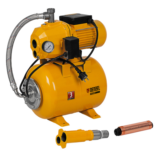 Насосная станция эжекторная PSD800C, 800 Вт, 2400 л/ч, ресивер 24 л, всасывание 20 м Denzel по ценам производителя в Санкт-Петербурге с доставкой по всей России