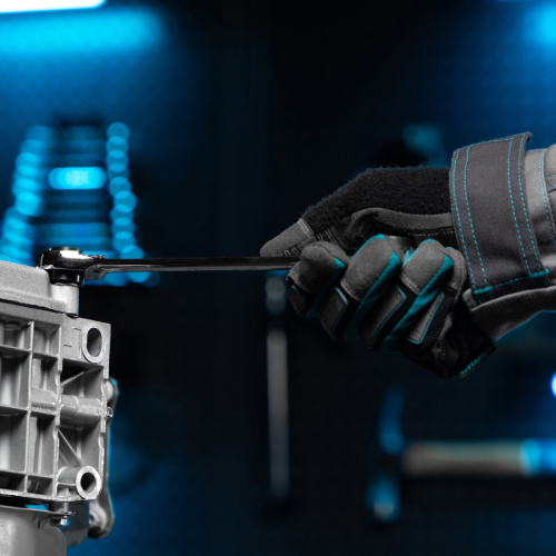 Набор ключей накидных с трещоткой, 8-19 мм, 2 шт, многоразмерные, реверсивные, CrV Gross купить в Москве с доставкой по всей России | ProtosMarket.ru