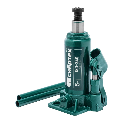 Домкрат гидравлический бутылочный, 5 т, 180-340 мм, в пласт. кейсе Сибртех по ценам производителя в Санкт-Петербурге с доставкой по всей России