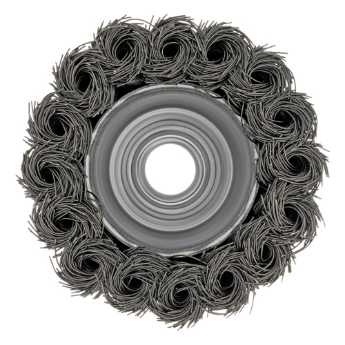 Щетка для УШМ, 65 мм, М14, "чашка", крученая проволока 0.35 мм Matrix по ценам производителя в Санкт-Петербурге с доставкой по всей России