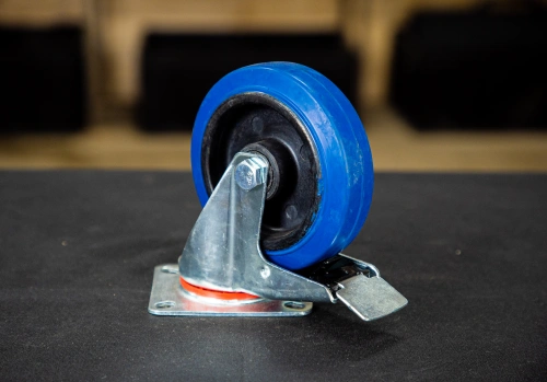 Колесо поворотное резина SRCLb 55 125 мм с тормозом (F) по ценам производителя в Санкт-Петербурге с доставкой по всей России