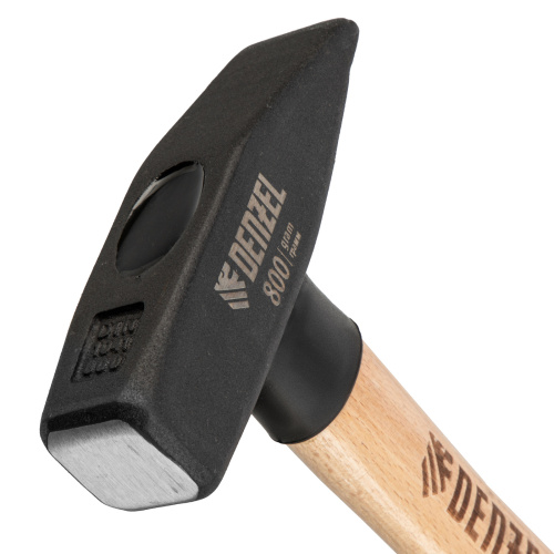 Молоток слесарный, 800 г, кованый квадратный боек, буковая рукоятка Denzel купить в Москве с доставкой по всей России | ProtosMarket.ru