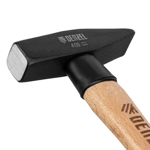 Молоток слесарный, 400 г, кованый квадратный боек, буковая рукоятка Denzel купить в Москве с доставкой по всей России | ProtosMarket.ru