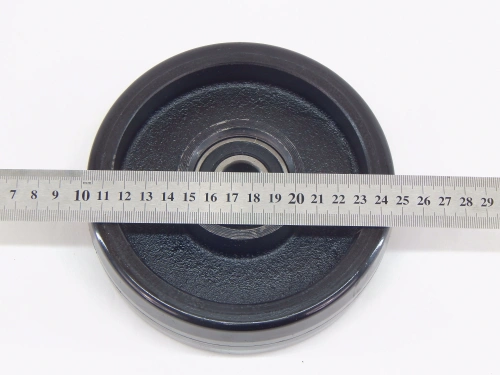 Колесо полиуретан 150х50 мм с подшипником для тележек гидравлических BFWL/BFL10/BFL15 по ценам производителя в Санкт-Петербурге с доставкой по всей России