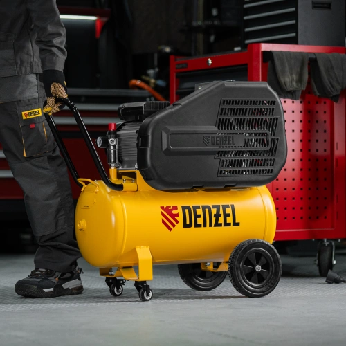 Компрессор воздушный рем. привод BCI 2100/50, 2,1 кВт, 50 литров, 400 л/мин Denzel по ценам производителя в Санкт-Петербурге с доставкой по всей России