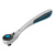 Ключ-трещотка 1/2", CrV, 120 зубьев, с быстрым сбросом, цельнометаллический, хром Gross по ценам производителя в Санкт-Петербурге с доставкой по всей России
