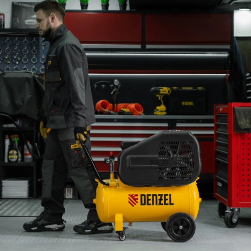 Компрессор воздушный рем. привод BCI 2100/50, 2,1 кВт, 50 литров, 400 л/мин Denzel по ценам производителя в Санкт-Петербурге с доставкой по всей России