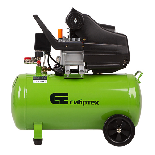 Компрессор воздушный КК-1500/50, 1.5 кВт, 198 л/мин, 50 л, прямой привод, масляный Сибртех по ценам производителя в Санкт-Петербурге с доставкой по всей России