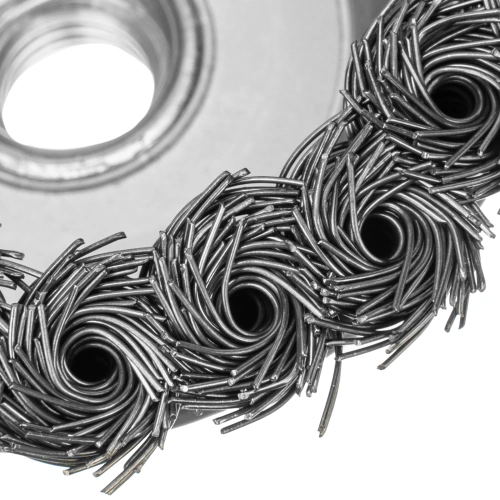 Щетка для УШМ, 100 мм, М14, "чашка", крученая металлическая проволока Сибртех по ценам производителя в Санкт-Петербурге с доставкой по всей России