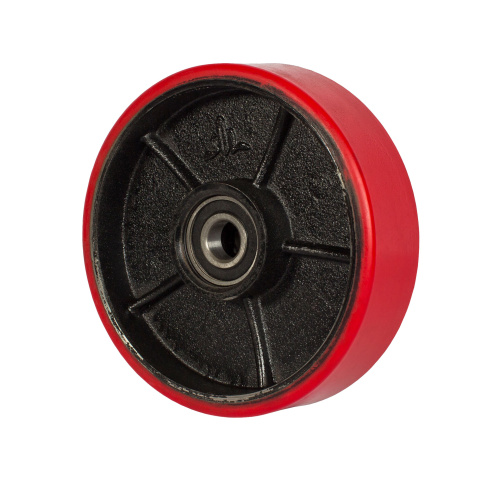 Колесо гидравлической тележки с подшипниками, полиуретан, 180 х 50мм по ценам производителя в Санкт-Петербурге с доставкой по всей России
