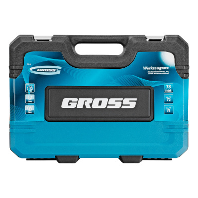Набор инструментов, 1/4", 1/2", CrV, 120 зубьев, 78 предметов Gross купить в Москве с доставкой по всей России | ProtosMarket.ru