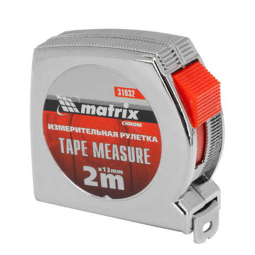 Рулетка Chrom,2 м x 13 мм,хромированный корпус Matrix по ценам производителя в Санкт-Петербурге с доставкой по всей России
