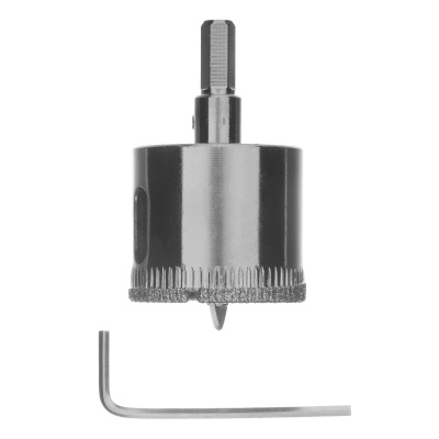 Сверло по керамической плитке и стеклу, 35 х 55 мм, шестигранный хвостовик, с центрующим сверлом Сибртех купить в Москве с доставкой по всей России | ProtosMarket.ru