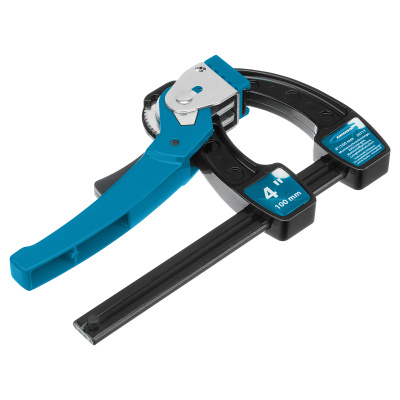 Струбцина реечная быстрозажимная 4, металлический корпус, рычажный храповой механизм, 100 мм Gross купить в Москве с доставкой по всей России | ProtosMarket.ru